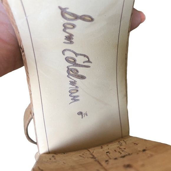 Sam Edelman Sandals Cork Yaro Ankle Strap 9.5 - Picture 11 of 13